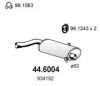 SAAB 9349192 Middle Silencer